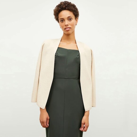 NWT M.M. Lafluer The Woolf Jardigan Knit 3.0 Ivory Champagne Metallic XL - Picture 3 of 15